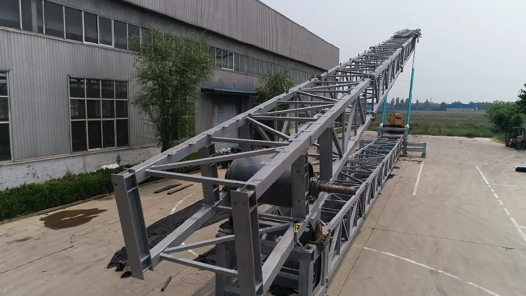 Mining Industry Bulk Material Handling Telescopic Radial Stacker Conveyor