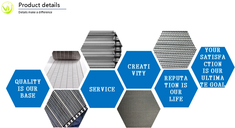 304 316 316L Heat Resistant Chain Driven Flat Flex Stainless Steel Plate Conveyor Belt