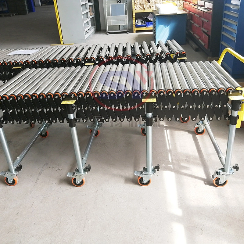 No Power Turning Skate Wheel Roller Conveyor Finish Product Material Handling Equipment