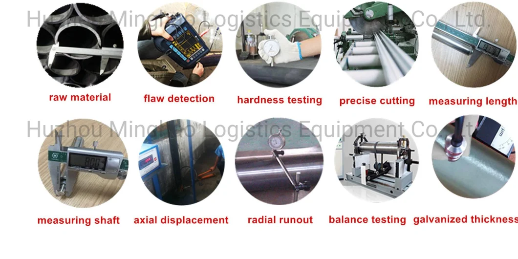 Female Threaded Loaded Gravity Steel Conveyor Rollers