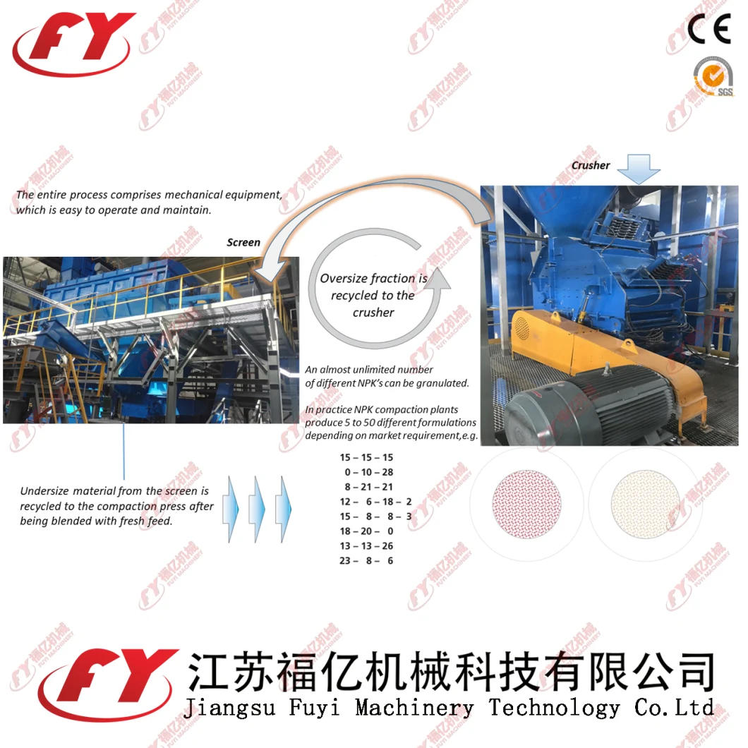 DH450 Industrial Roller Granulator Without Any Additives