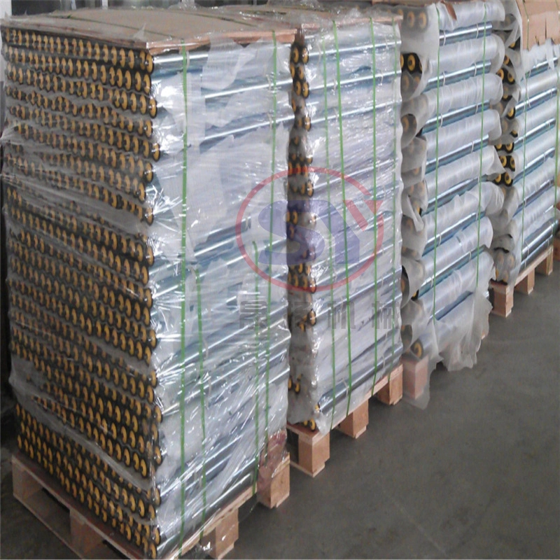 Motorized Flexible Stretched Stainless Steel Roller Conveyor for Pallets Cans Transfer
