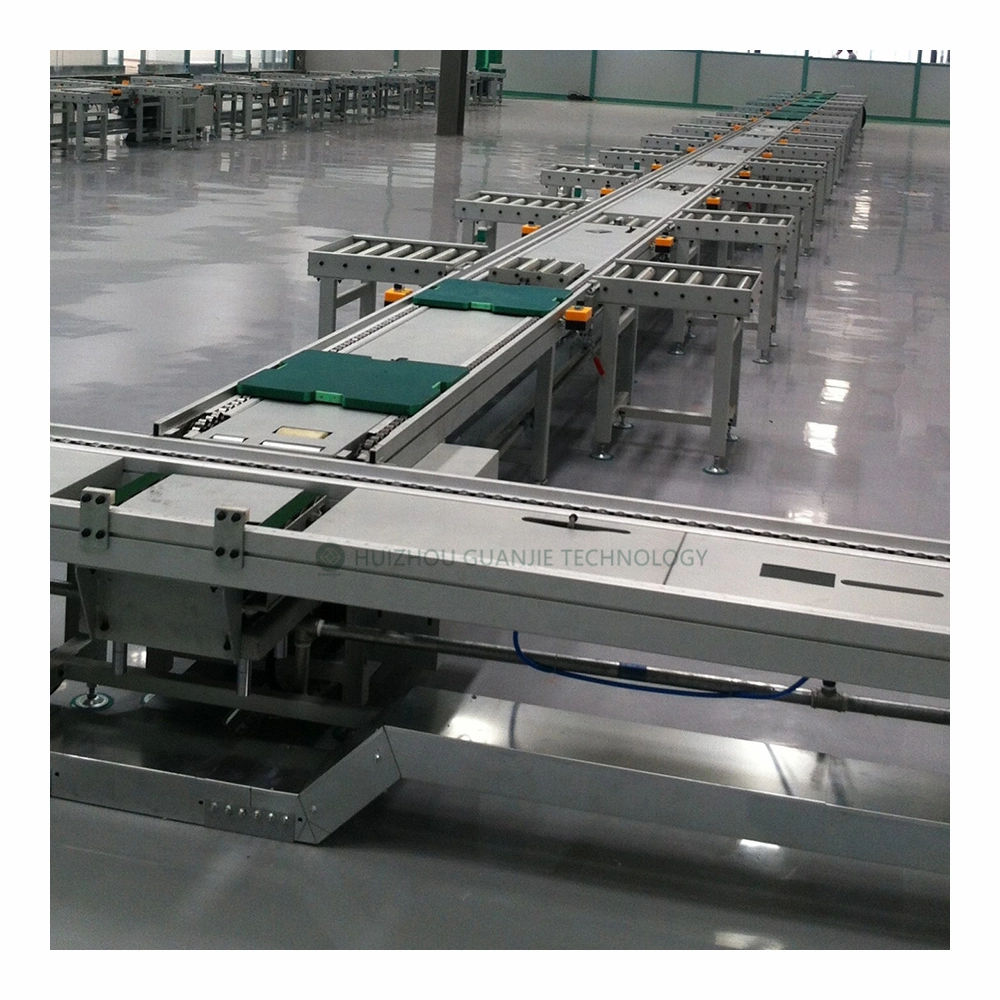 Belt Line Assembly Line Green PVC Conveyor with Power