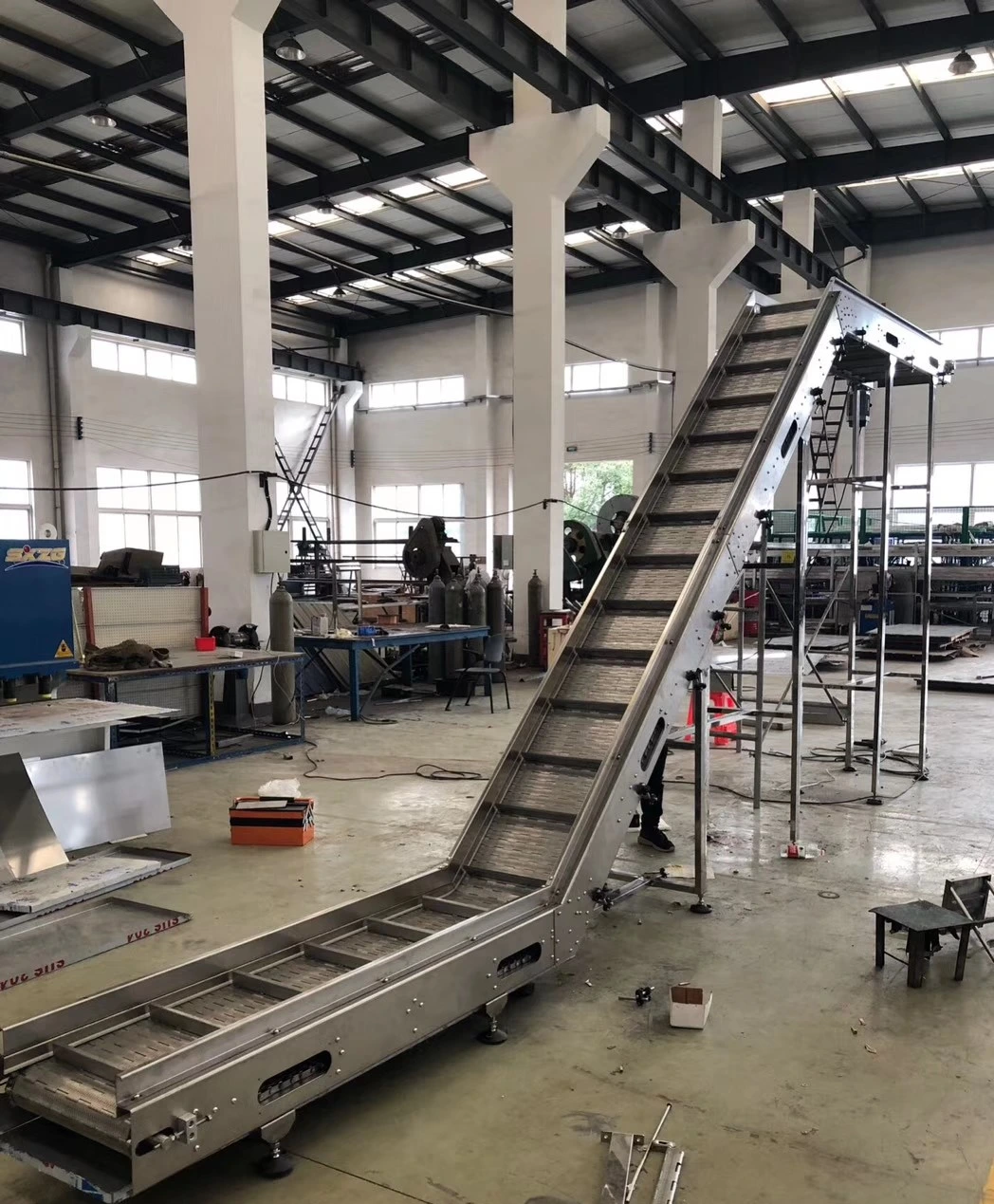 Stainless Steel Chain Conveyor for Beer Juice Filling Machine Packing Machine Conveyor