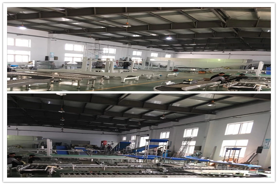 Heat Resistant Ss Flat Top Chain Conveyor System Stainless Steel Slat Belt Conveyor Factory Customized