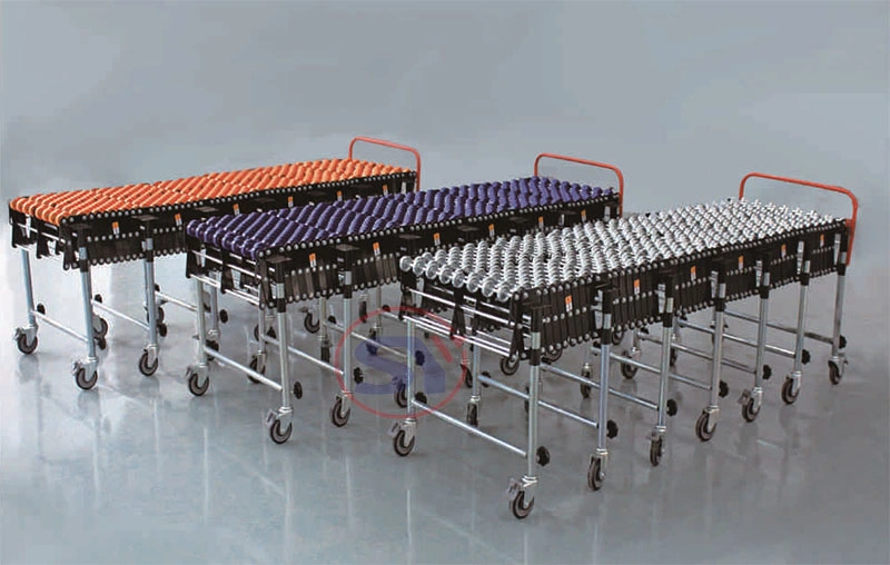 China Supplier Skate Wheel Flexible Conveyor Telescopic Roller Conveyor for Truck Loading Unloading Carton
