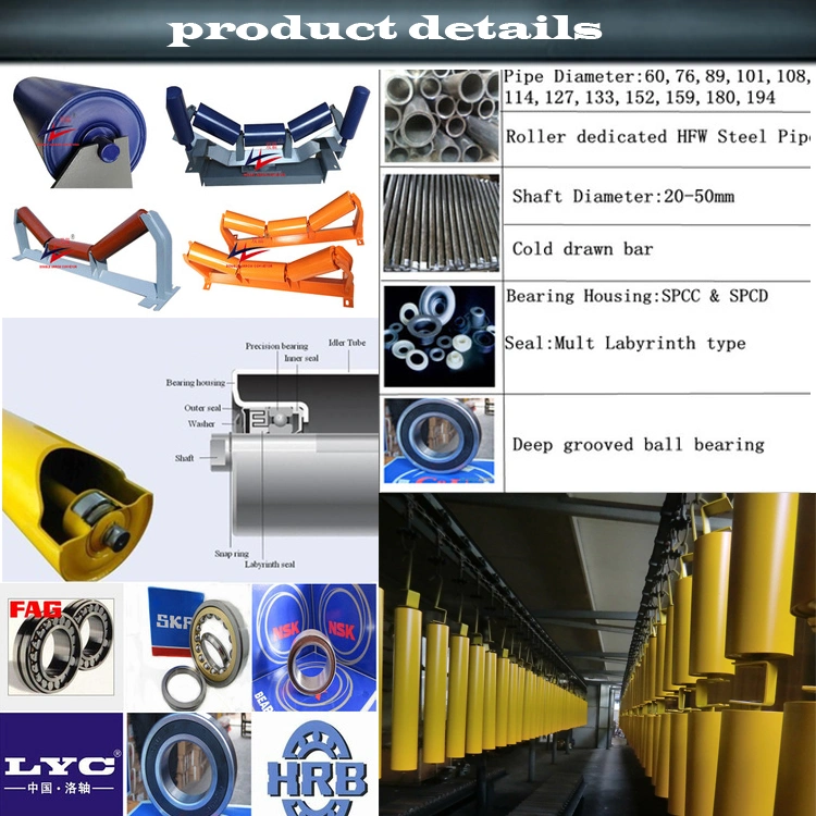 International Standard Conveyor Idler Rollers and Customized Brackets