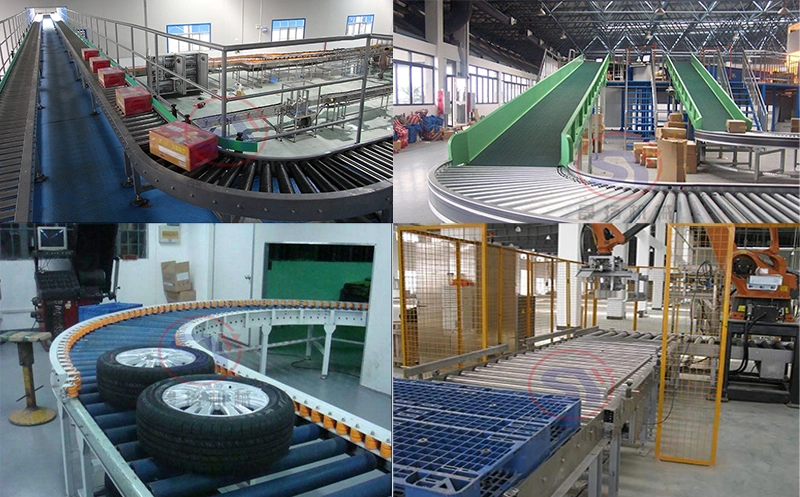 Drum Motor Galvanized Steel Roller Conveyor Line Industrial Roller Tables
