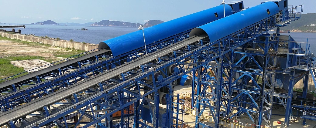 Large Capacity Rubber Belt Conveyer for Power Plant Transporting Raw Materials