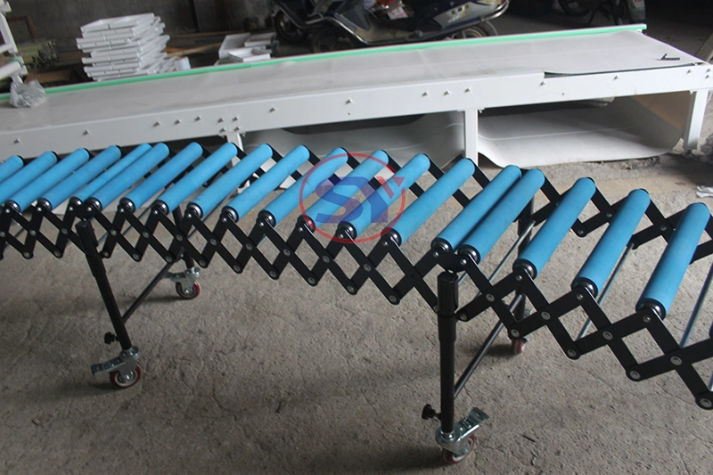 Stainless Steel Frame Flexible Gravity Roller Conveyor with Galvanized Rollers