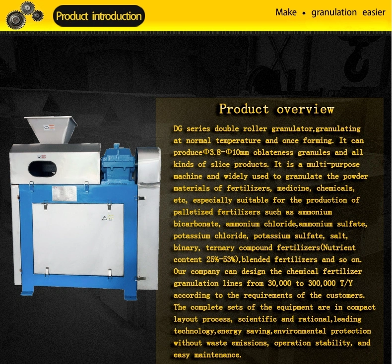Industrial Roller Granulator Machine With Simple Operation