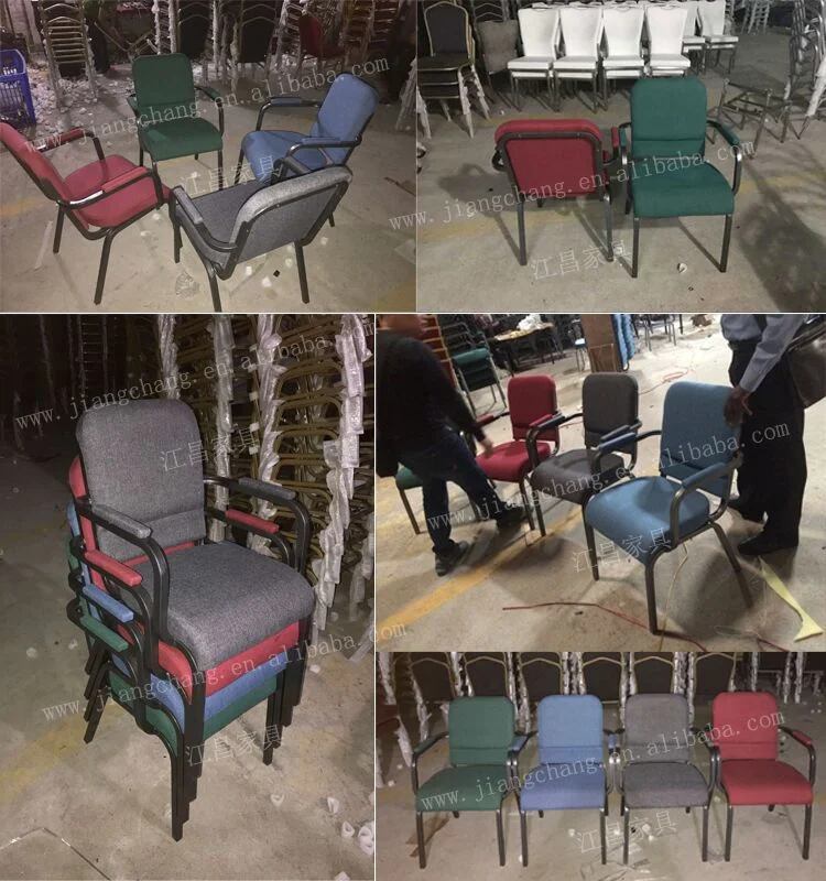 2018 Fashion Modern Metal Iorn Used Stackable Church Chair