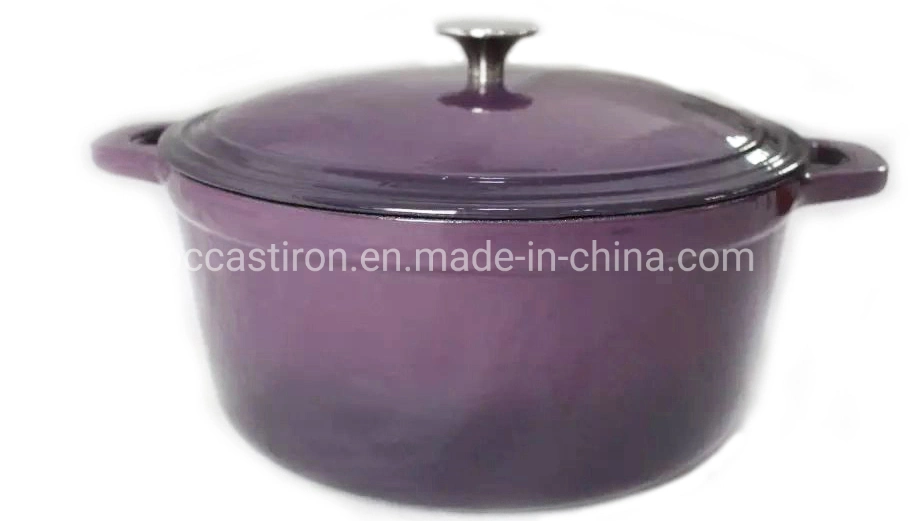 14cm Cast Iron French Oven, BSCI LFGB FDA Approved with Cover and Handle Enamel Non Stick