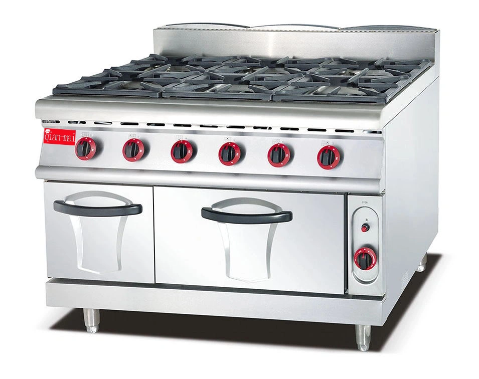 6-Burner Gas Range& Gas Stove with Griddle for Cooking Food BBQ