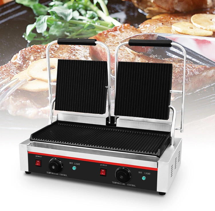 Ce Single Contact Grill Electric Press Grill Non Stick Surface Hot Sale