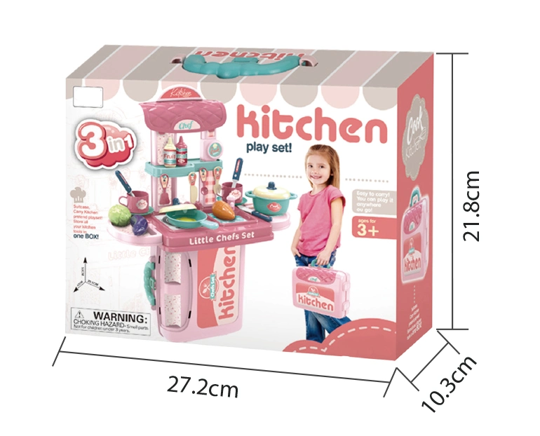 Pretend Play Kitchen Toy Plastic Cooking Toy Set Kids Toy Kitchen