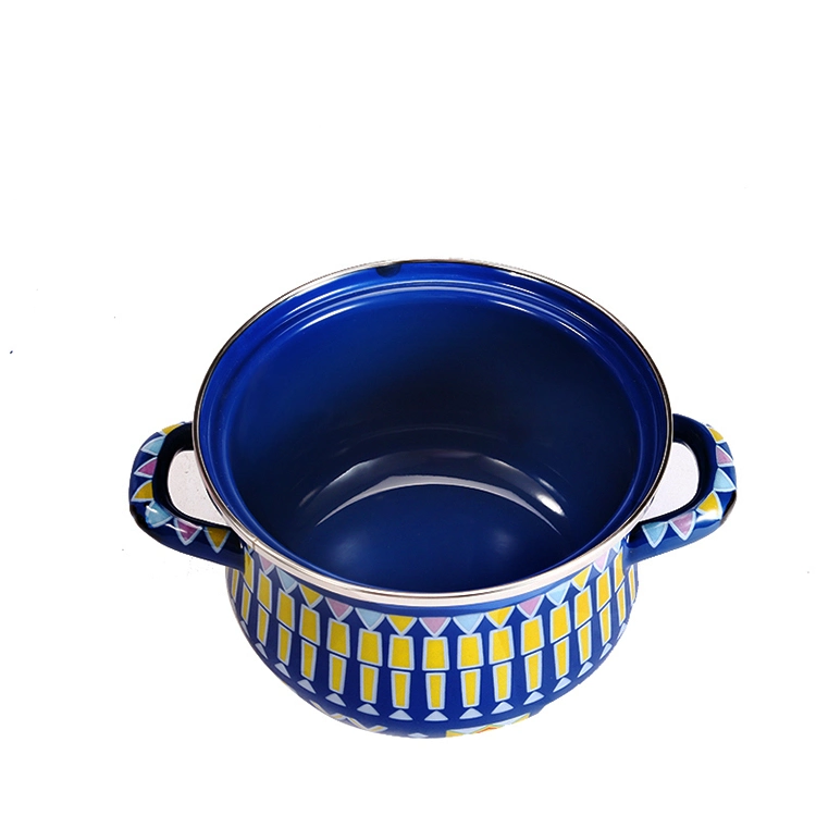 High Quality Enamel Cookware Stocks Pot Set Sauce Hot Hot Enamel Casserole Pot Units 