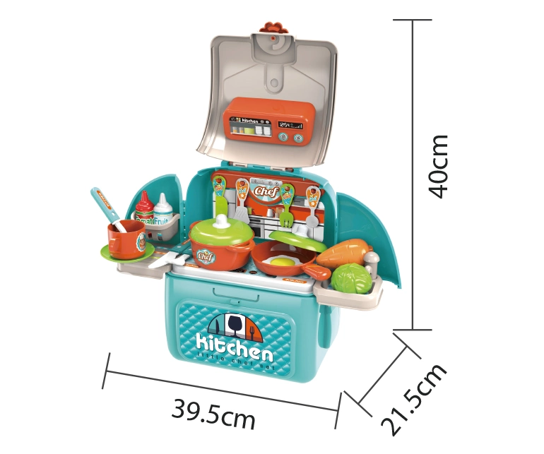 Kids Cooking Pretend Play Set Toy Kitchen Plastic Kitchen Toy