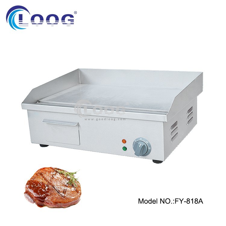 Ce Approved Commercial Flat Plate Grill 220V Electric Griddle Grill