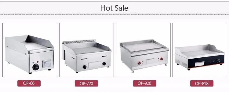 Industrial Counter Top Electric Griddle / LPG Kitchen Equipment Gas Teppanyaki Griddle