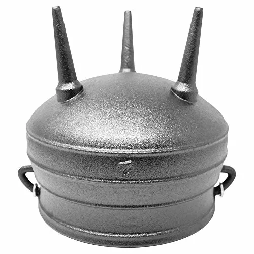 Sap-01 Three Legged Cast Iron Pot Camping Stew Metal Cauldron