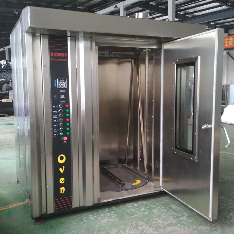 Bakery Equipment, Rotating Industrial Ovens/Electric/Gas/Diesel Bread Ovens. Professional Bakery Using Industrial Rotary Oven, Industrial Bread Baking Oven