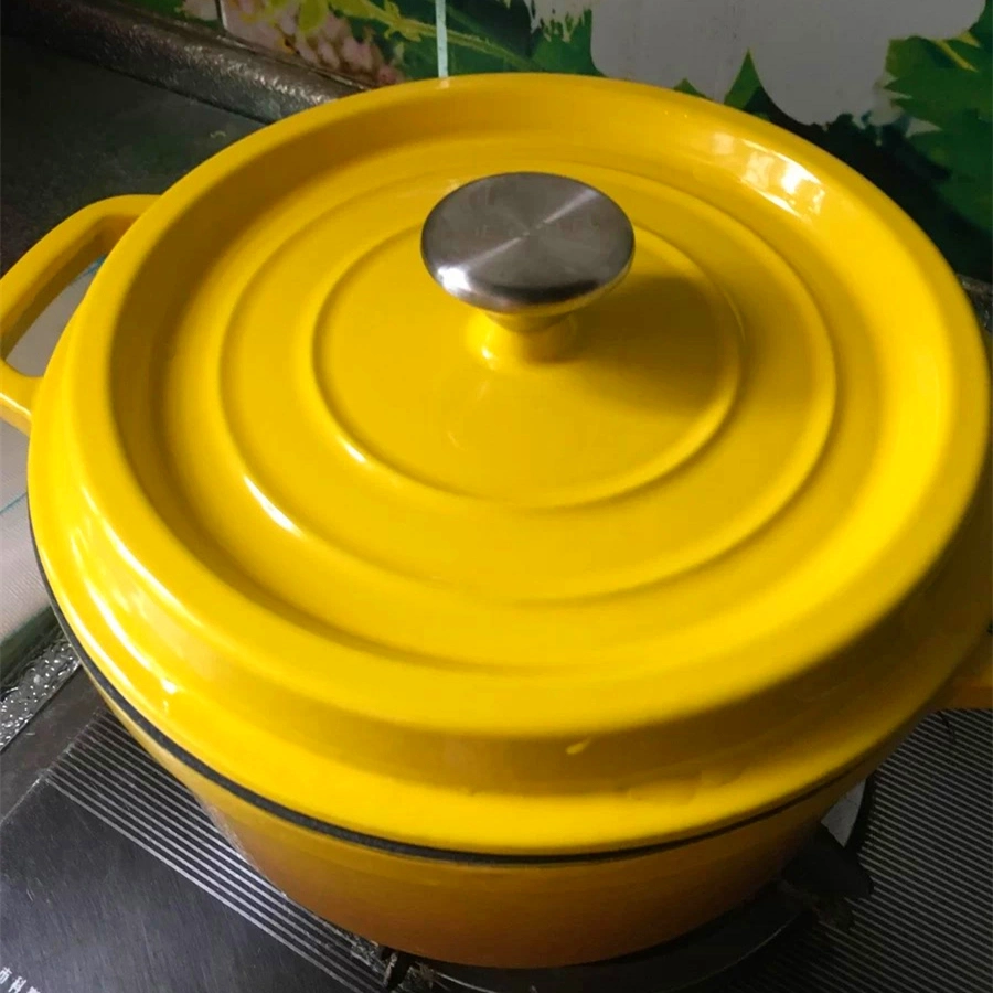 Ds-Edo01 Hot Pot Soup Stew Stock Cooking Dutch Oven Cast Iron Enamelware