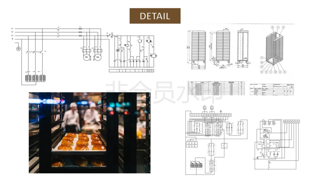 Complete Set (mixer, moulder, proofer, baking oven) Bread Making Machine Rotary Oven