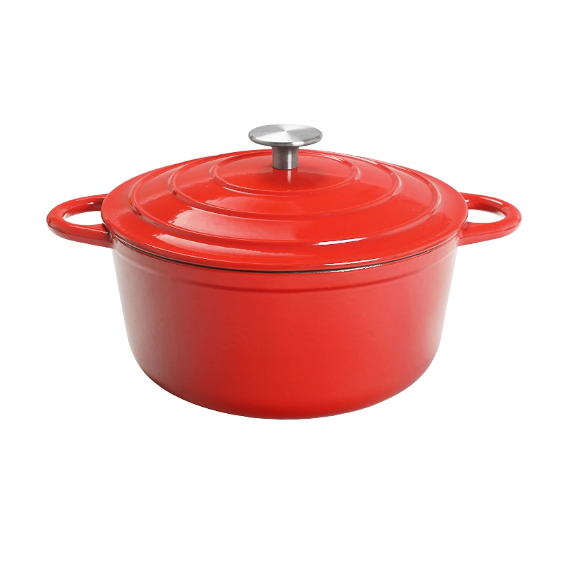 Ds-Edo02 Wholesale Customized Eco-Friendly Enamel Cast Iron Soup Pot