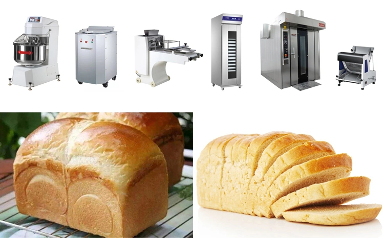 Toast Croissant Baguette Hotdog Bread Rotary Rack Oven for Bakery Line