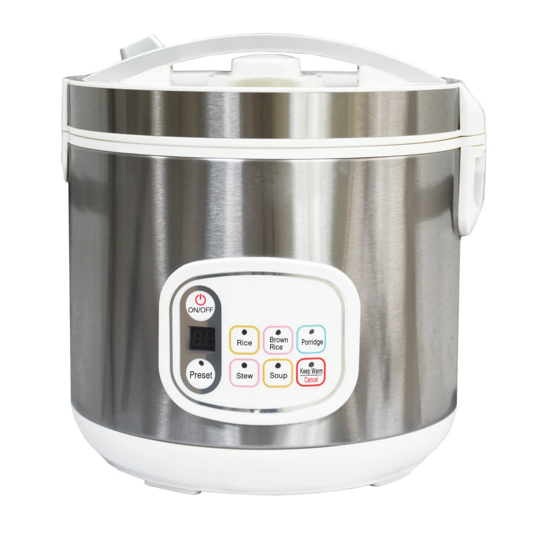 Intelligent Home Appliance Electric Rice Cooker 5L Stainless Steel Cooking Pot Non Stick Heating Cooker