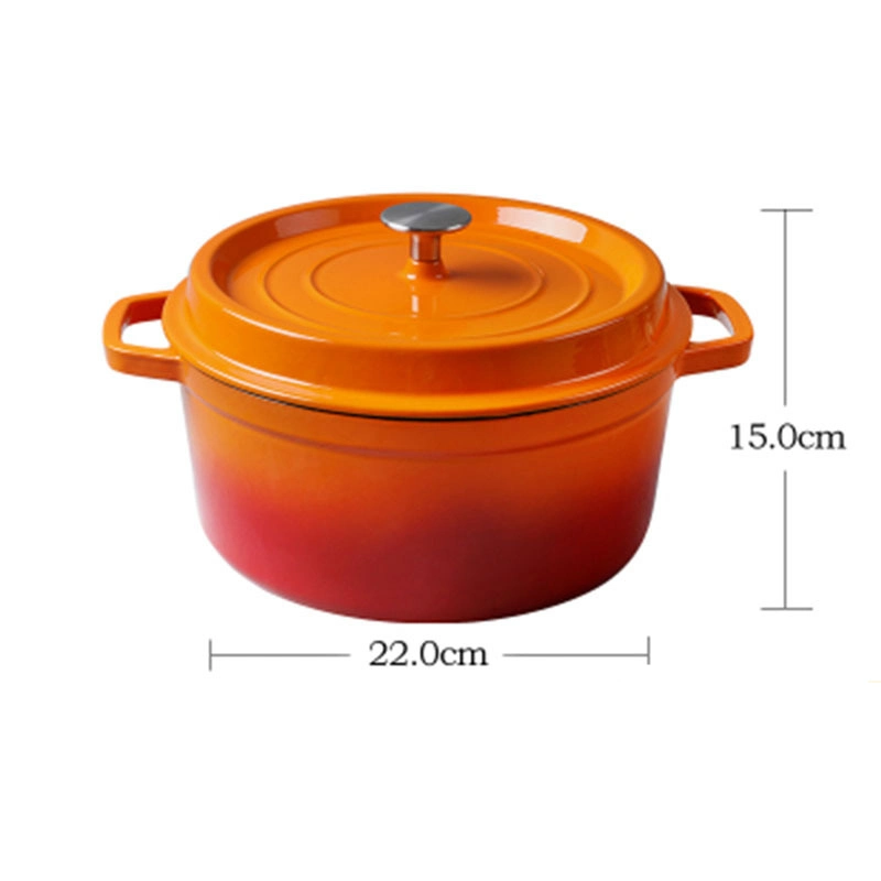 Ds-Edo01 Hot Pot Soup Stew Stock Cooking Dutch Oven Cast Iron Enamelware