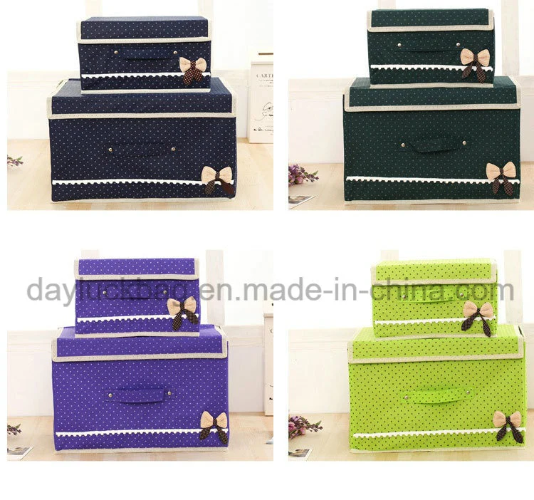Large Foldable Storage Box with Lid for Bed Room or Living Room