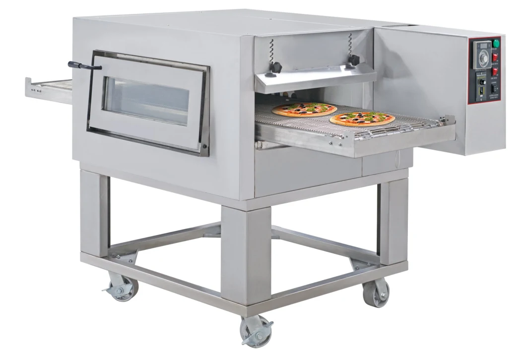 Commercial Baking Pizza Ovens, Stainless Steel Electric Conveyor Pizza Dome Ovens