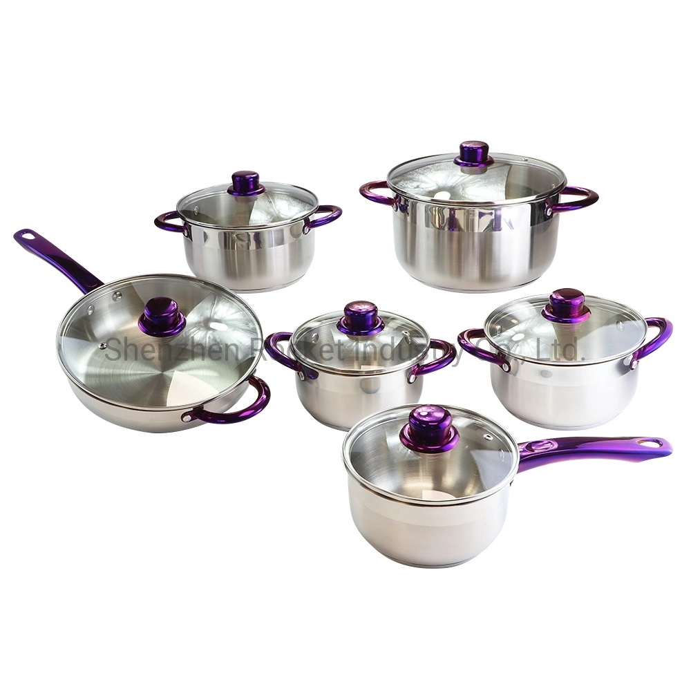 Wholesale Stainless Steel Cook Pan Set Cookware Set Kitchen Ware Casserole Hot Cooking Pot