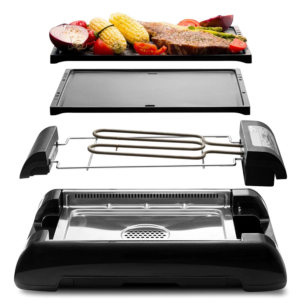 Multifunction Electric Barbecue Table Grill BBQ Smokeless Non-Stick Grill