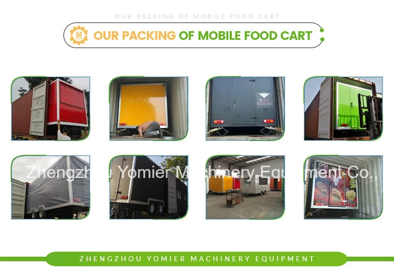 3000mm Long New Zealand Standard Mobile Fryer Food Cart/Gas Griddle Cart