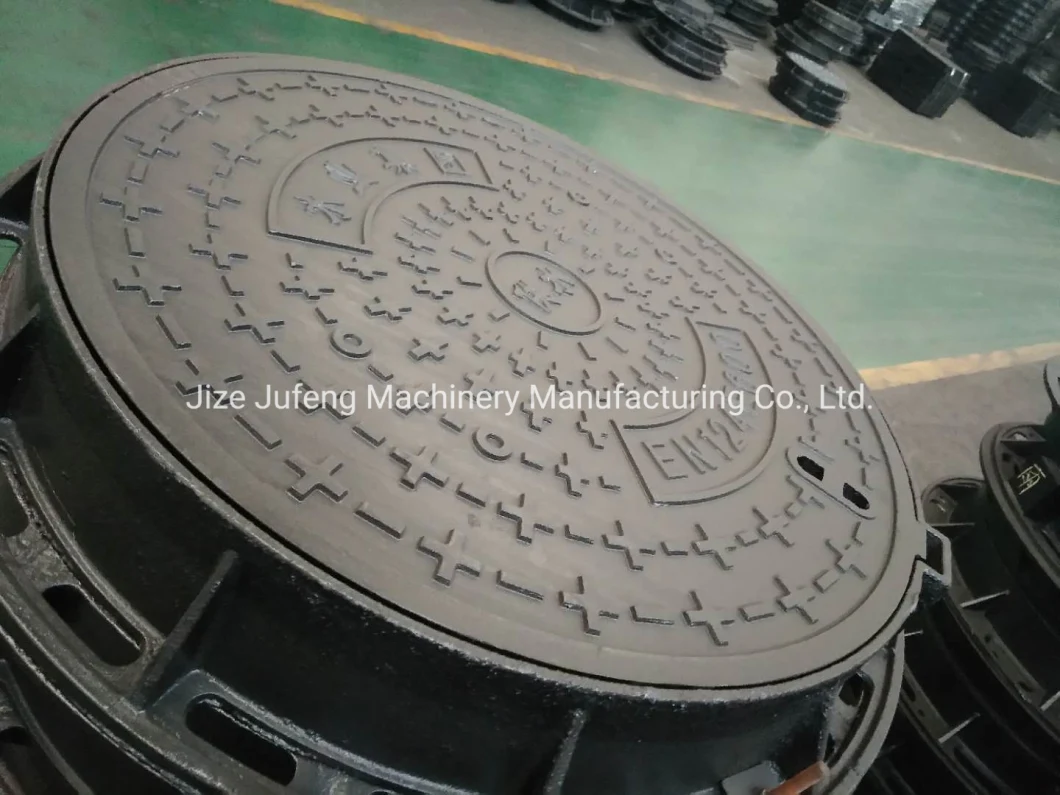 Ductile Iron Manhole Cover/Cast Iron Cover with Frame En124 D400/E600/F900