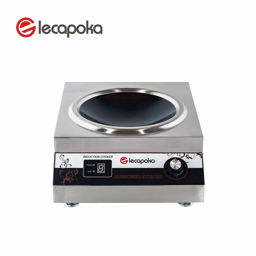 220V 3500W Stainless Counter-Top Electric Commercial Industrial Wok Station Induction Cooker