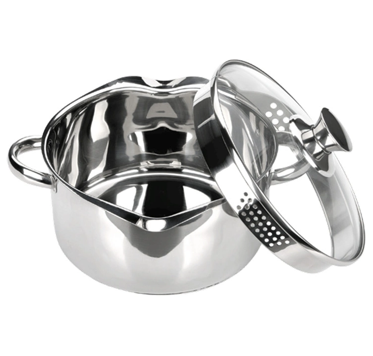 Stainless Steel Cookware Casserole Soup Pot with Colander Lid