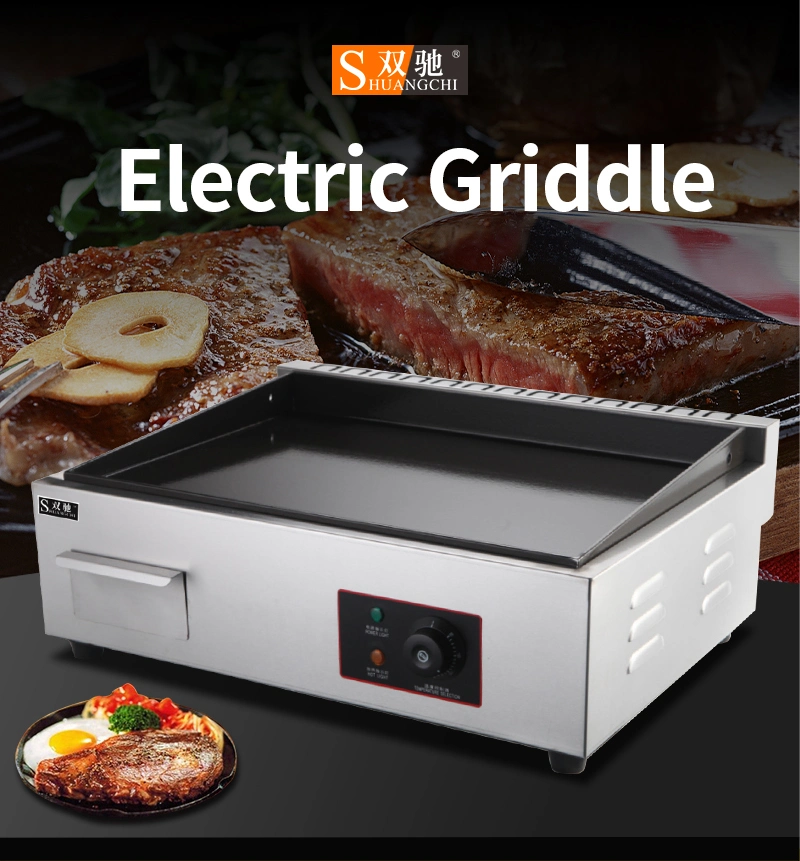 2 in 1 Electric Griddle&Fryer Kitchen Equipment Hot Sale Commercial Using