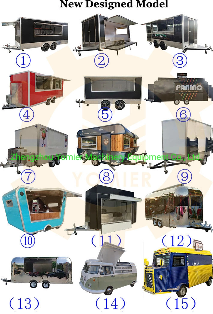 Australian Standard Mobile Gas Griddle Fryer Food Truck From China Top Manufacturer