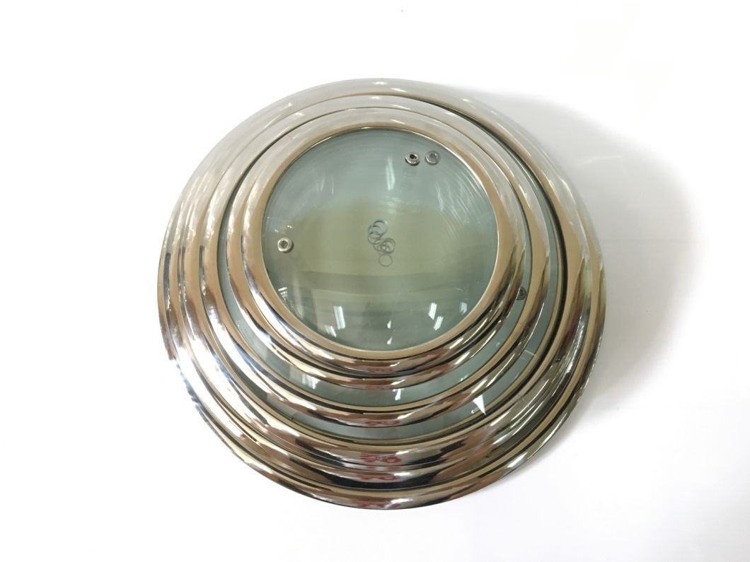 Hygienic Toughten Glass Lid Without Ss Ring and Bakelite Knob for Oven Use