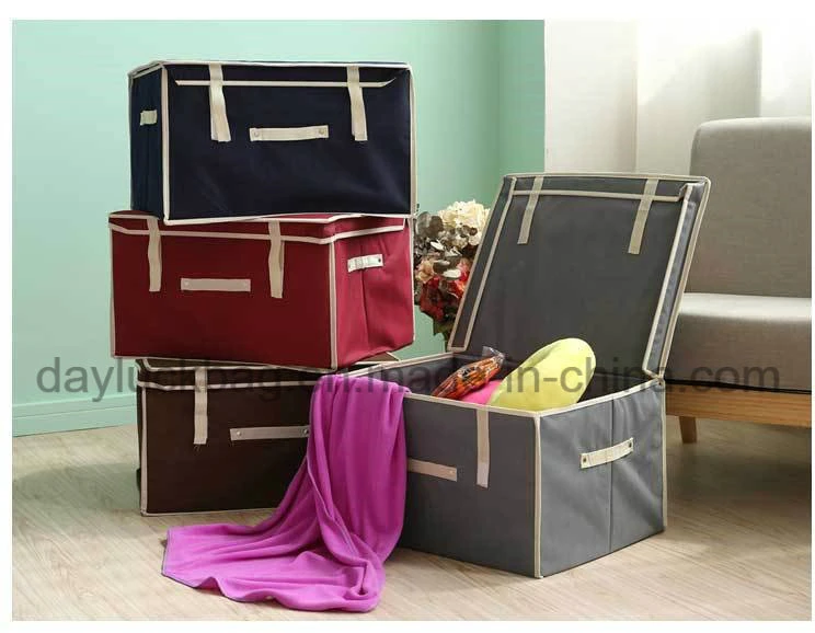 Multifunctiona Custom Large Basket Fabrics Storage Cube with Handle and Lid