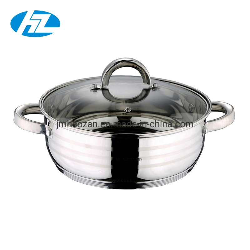 Stainless Steel Dutch Oven with Glass Lid