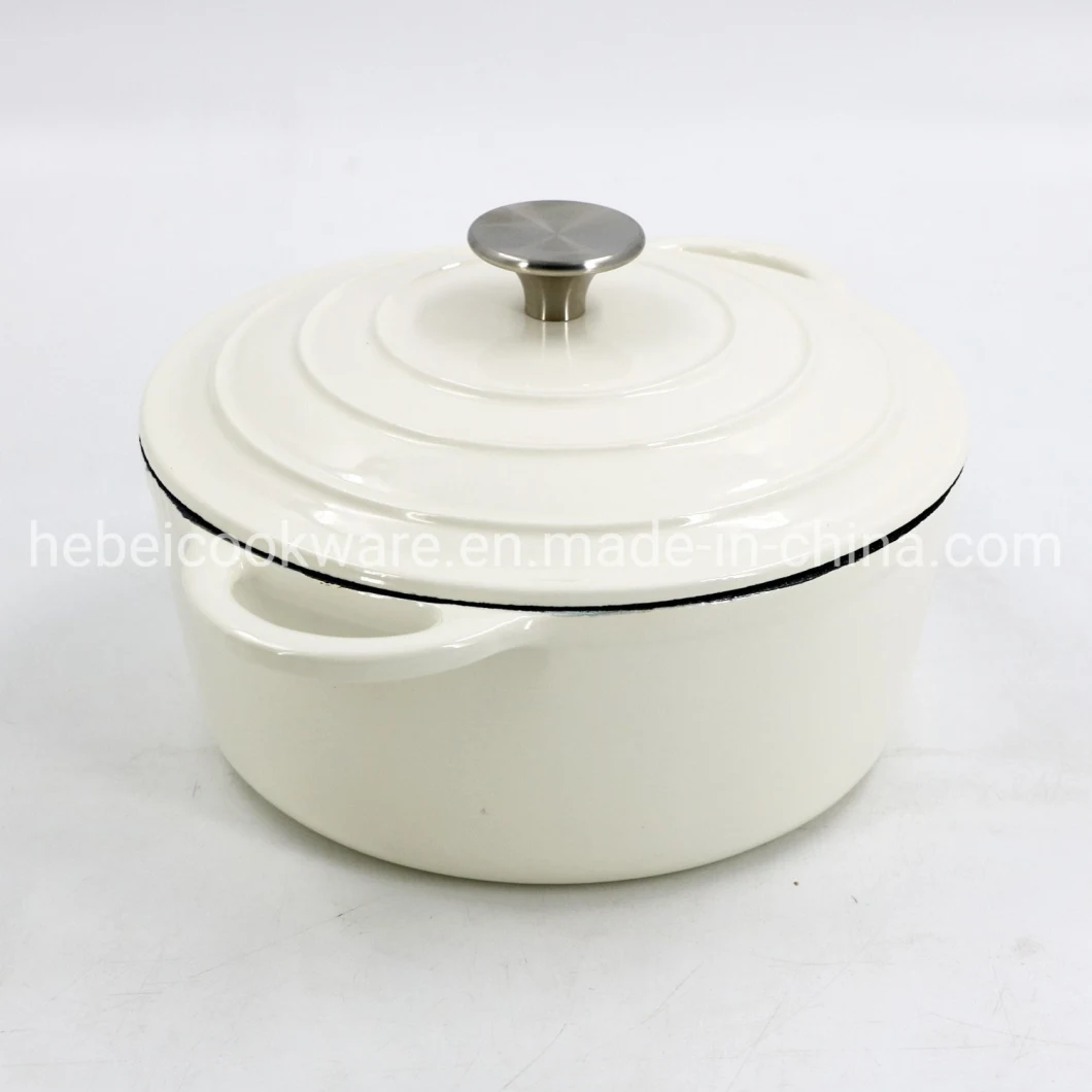 Hot Sell Colorful Cast Iron Casserole Pot with Enamel Coating