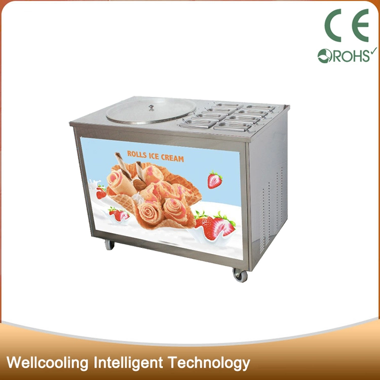 40 or 50 Cm Fry Ice Pan Electric Fry Ice Cream Machine