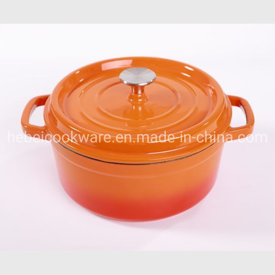 Colorful Enamel Cast Iron Cooking Coating Diecast Casserole Pot