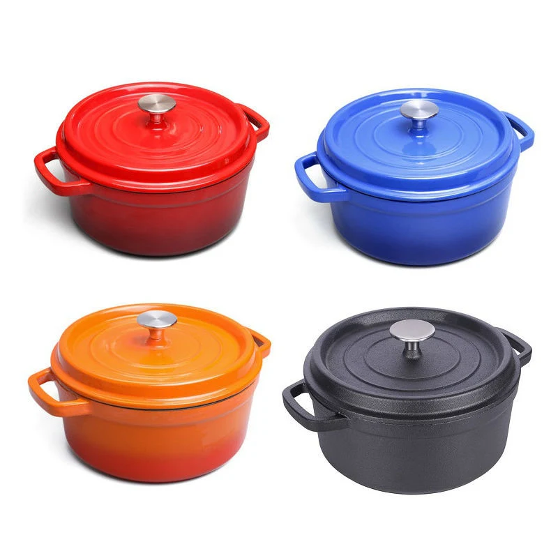 3.5 Quart Dutch Oven Pot Cast Iron Enamel Casserole Pot