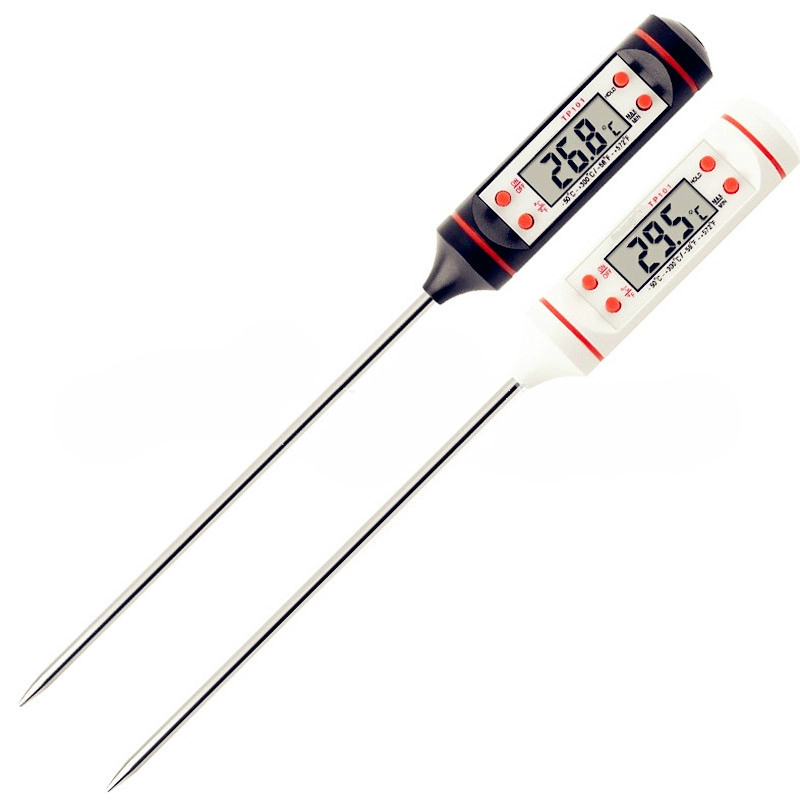 Digital Probe Meat Thermometer Kitchen Cooking BBQ Food Thermometer Cooking Stainless Steel Foldable Probe Meat